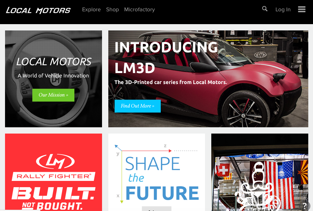 3dプリンタ製自動車が誕生 アリゾナ発ローカル モーターズ Wedge Infinity ウェッジ