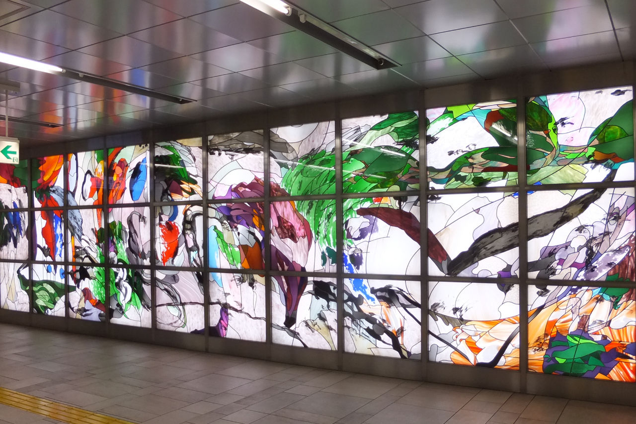 野見山暁治 アクリル・ガッシュ抽象画 黄色い風景 美術館級名作 全集に